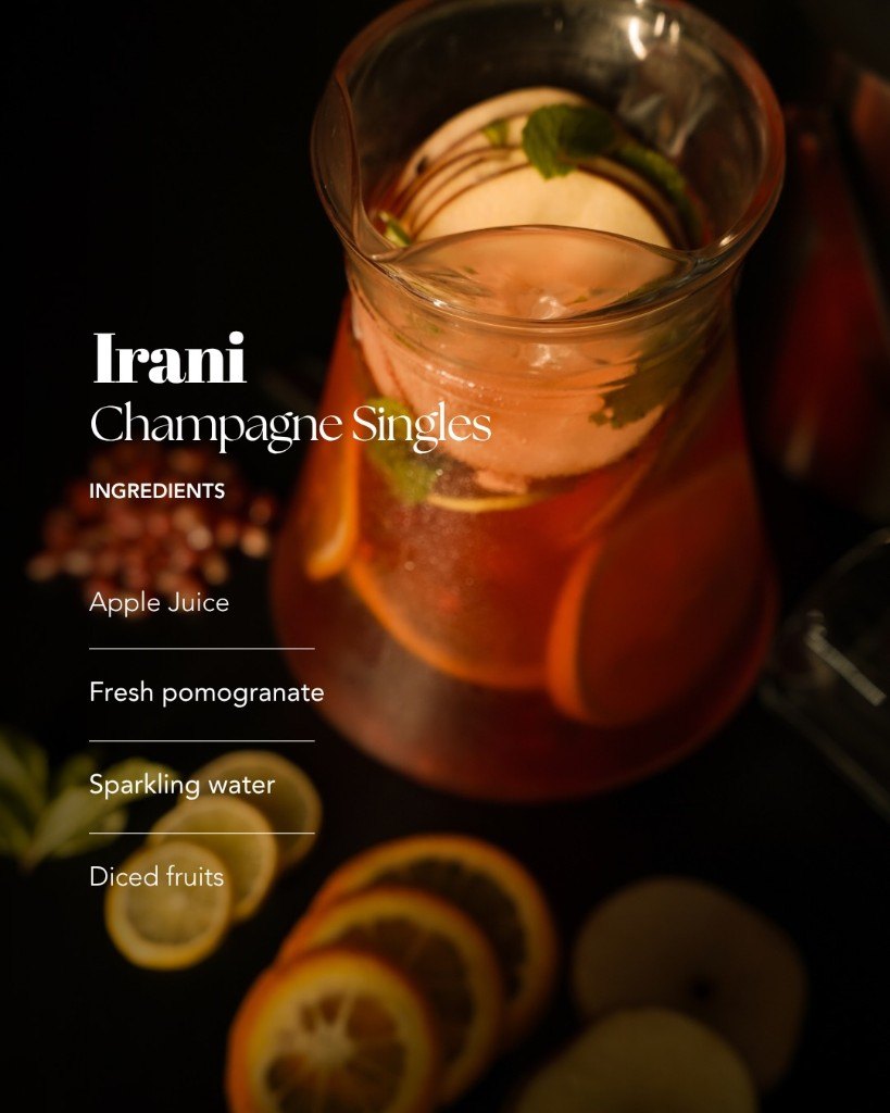 Irani Champagne pitcher with fruits